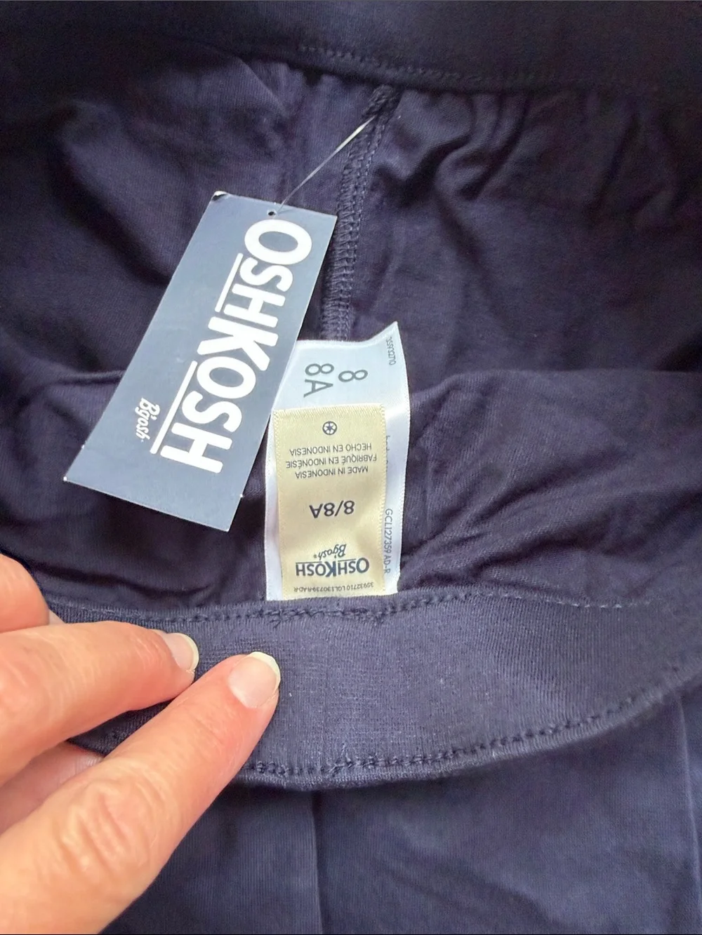 2 - NWT OshKosh B'gosh Navy Circle Skorts with Built-In Shorts size 8